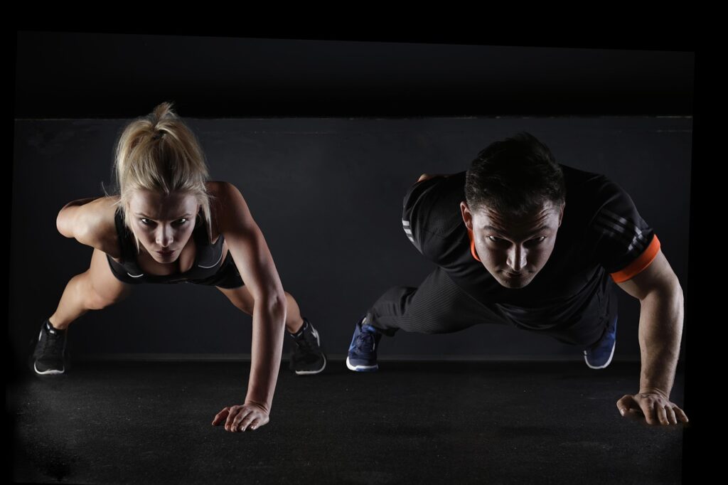 man, woman, push-ups, wellness, exercise, pair, couple, fit, fitness, sport, strength training, one arm, sporty, movement, muscles, muscle training, training, exercise, exercise, fitness, fitness, fitness, fitness, fitness, sport, training